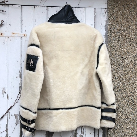 Moose Knuckles Shearling Jacket S Coat Fur NEW - Picture 5 of 14